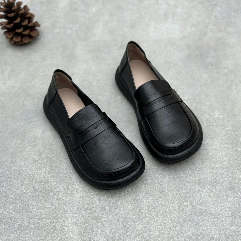Women's Handmade Leather Flat Casual Loafers