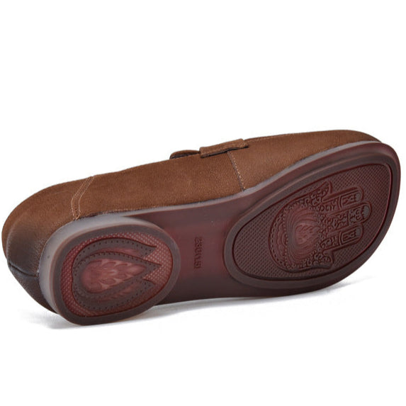 Women's Handmade Genuine Leather Casual Loafers Walking Shoes