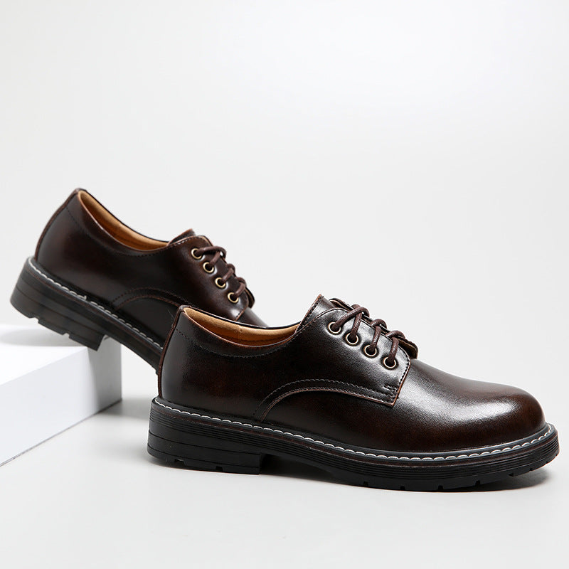 Women's Round Toe Casual Japanese Flat Lace-up Loafers