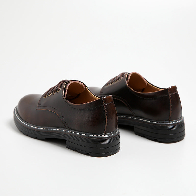 Women's Round Toe Casual Japanese Flat Lace-up Loafers